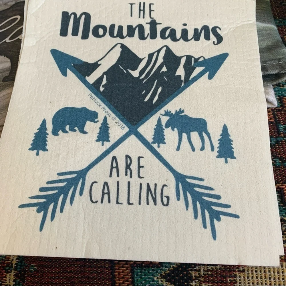 Kay Dee Designs Cabin, Lodge, The-mountains are calling Kitchen Dish Towels!